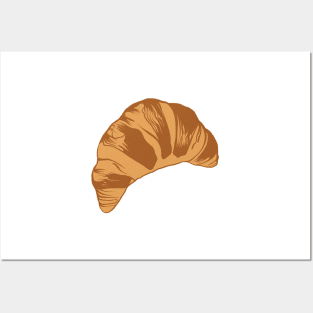 Flaky Croissant Illustration Posters and Art